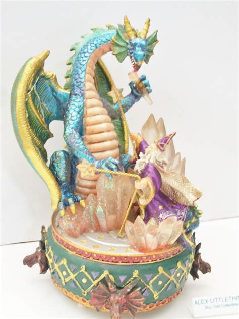 Music box with a magical dragon design